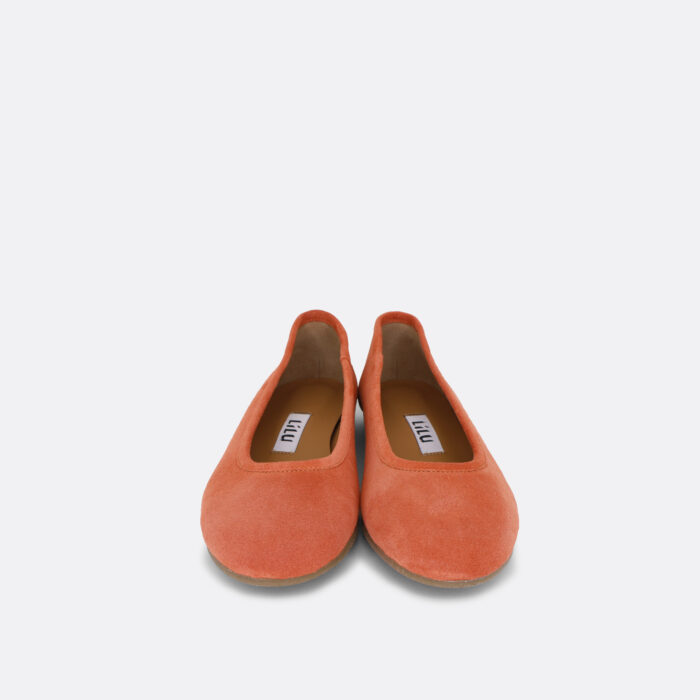 556a Orange velor 01 - Lilu shoes
