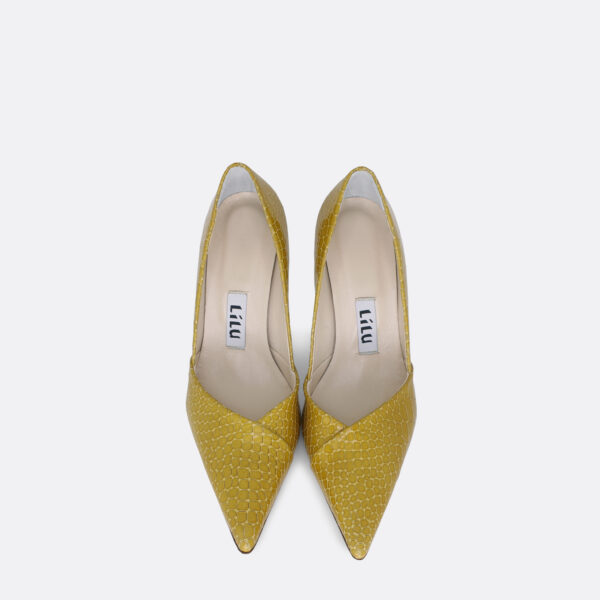 820 Yellow crocodile 04 - Lilu shoes