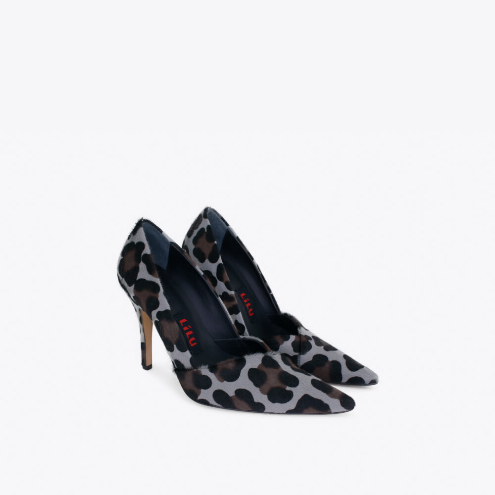 820b Leopard dlaka 03 - Lilu shoes
