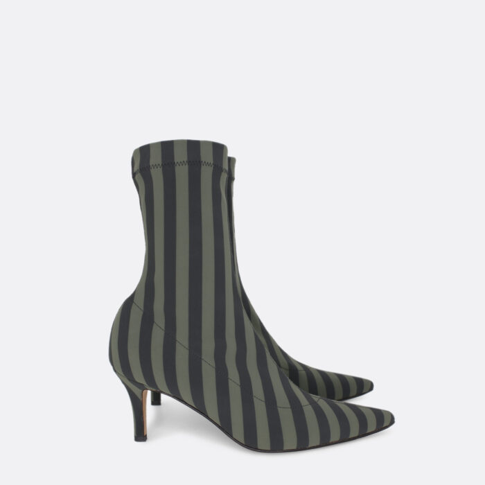 828a Green Stripes 01 - Lilu shoes