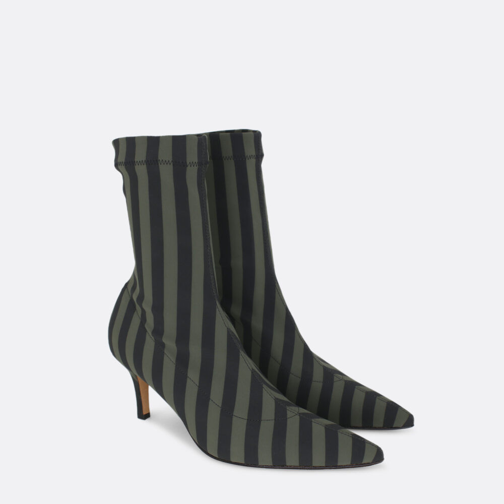 828a Green Stripes 02 - Lilu shoes