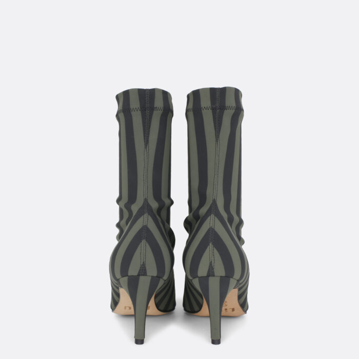 828a Green Stripes 03 - Lilu shoes