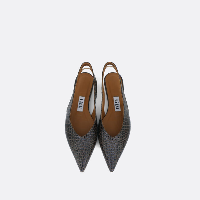 836 Brown crocodile 02 - Lilu shoes