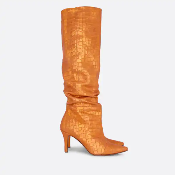 786b Narandžasti kroko 02 - Lilu shoes