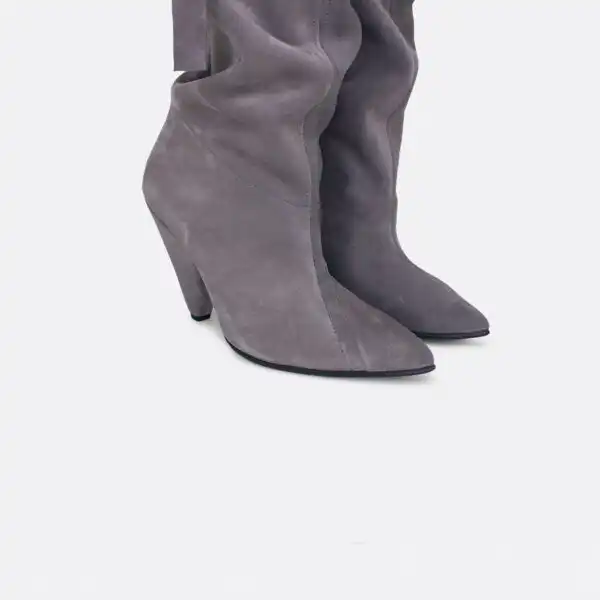 801 Sivi velur 03 - Lilu shoes