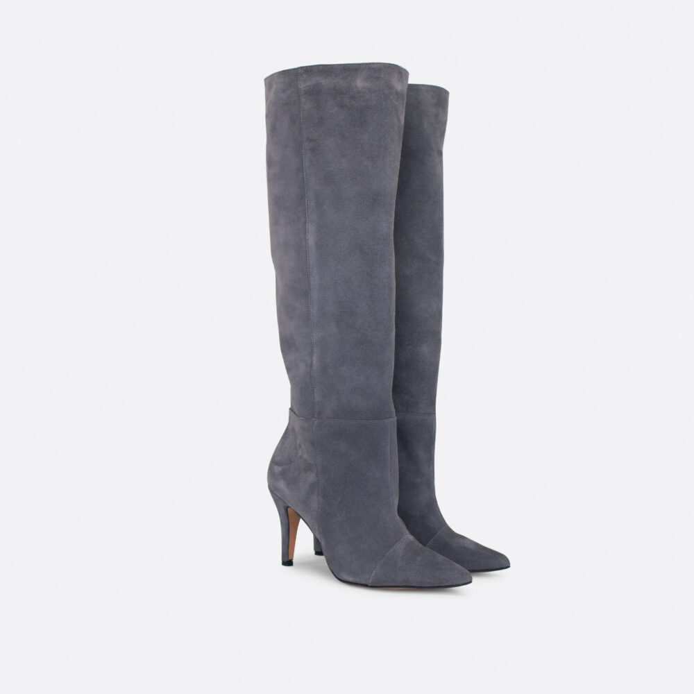 844 Sivi velur 02 - Lilu shoes