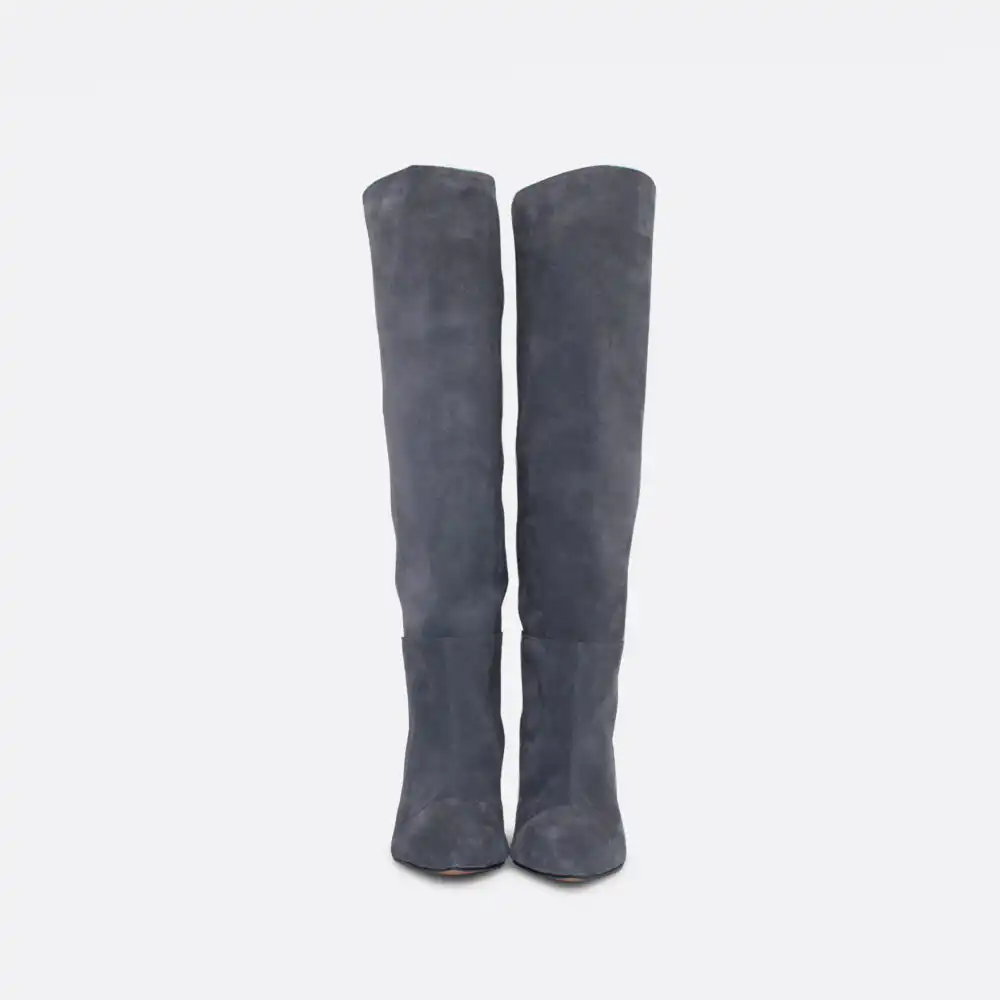 844 Sivi velur 04 - Lilu shoes