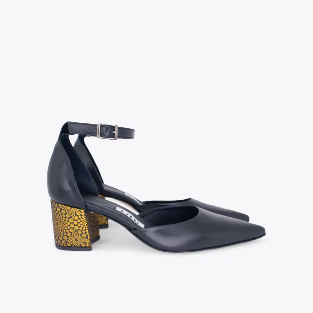 846 Crne žuta peta 01 - Lilu shoes