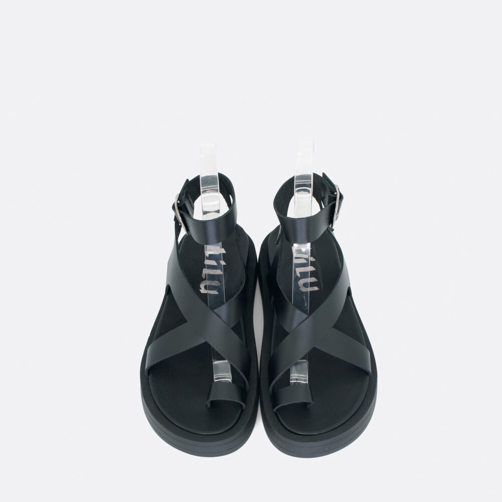 855 Papuče crne 03 - Lilu shoes