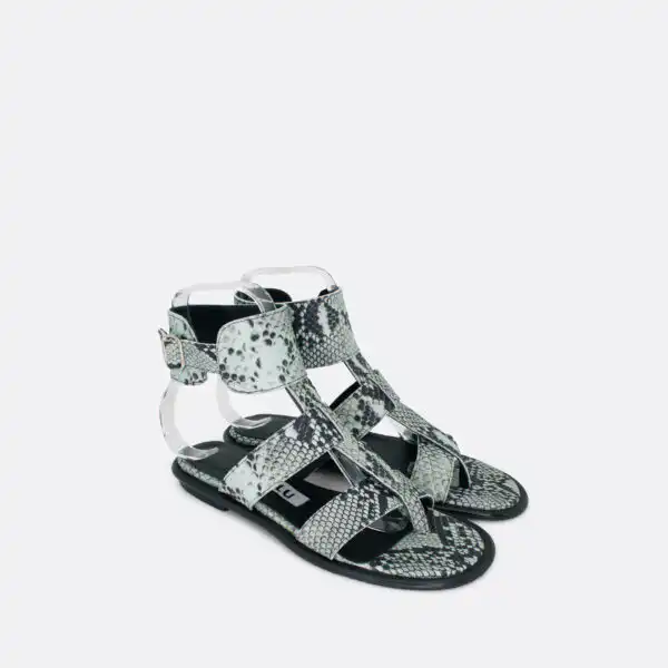 853a Mint zmija 02 - Lilu shoes