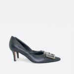 852a Crno srebro 01 - Lilu shoes