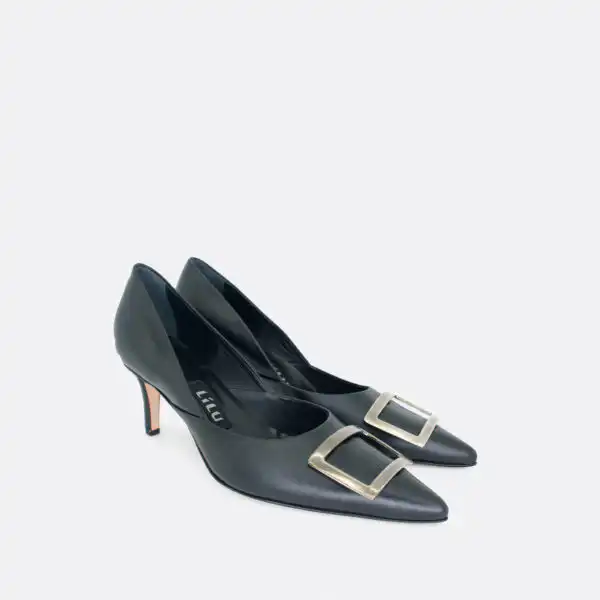 852a Crno srebro 02 - Lilu shoes