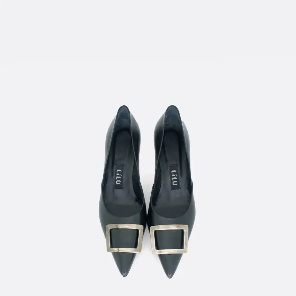 852a Crno srebro 03 - Lilu shoes