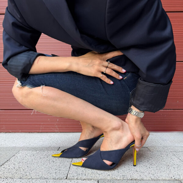 880a teget zute papuce - Lilu shoes