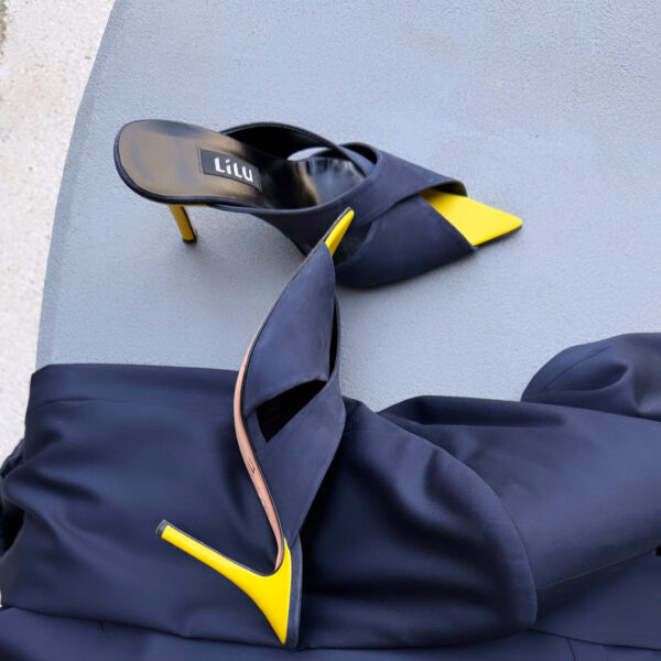 880a teget zute papuce - Lilu shoes